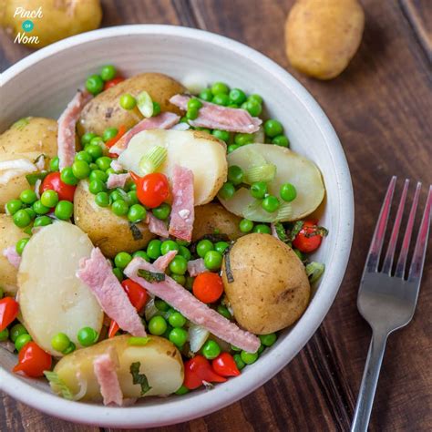 pea-and-bacon-potato-salad-pinch-of-nom image