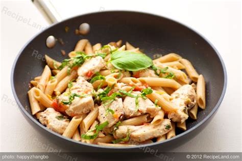 penne-with-chicken-recipe-recipeland image
