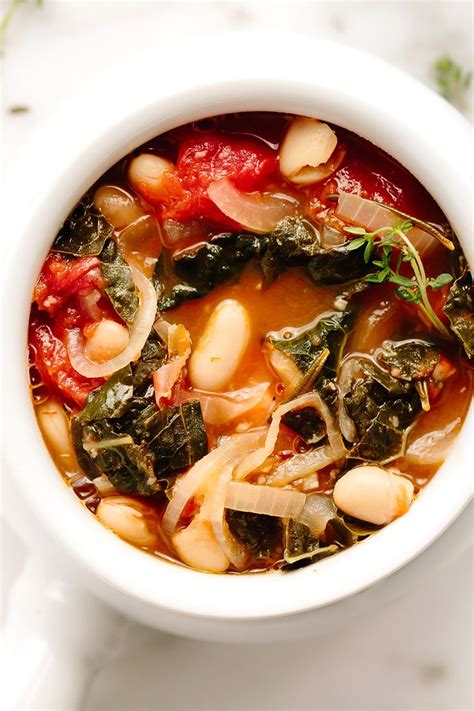vegan-tuscan-kale-white-bean-stew-blissful-basil image