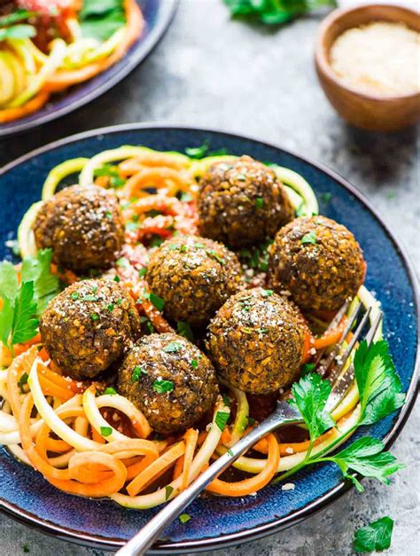 simple-baked-vegetarian-lentil-meatballs image