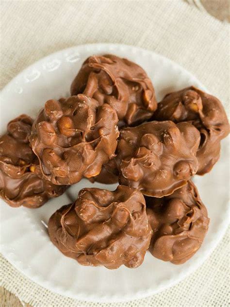 crock-pot-chocolate-covered-peanut-clusters-brown image