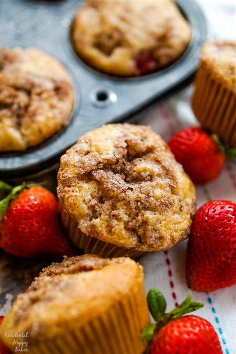 strawberry-rhubarb-muffins-accidental-happy-baker image