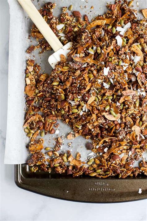 gluten-free-granola-with-nuts-coconut-healthy image