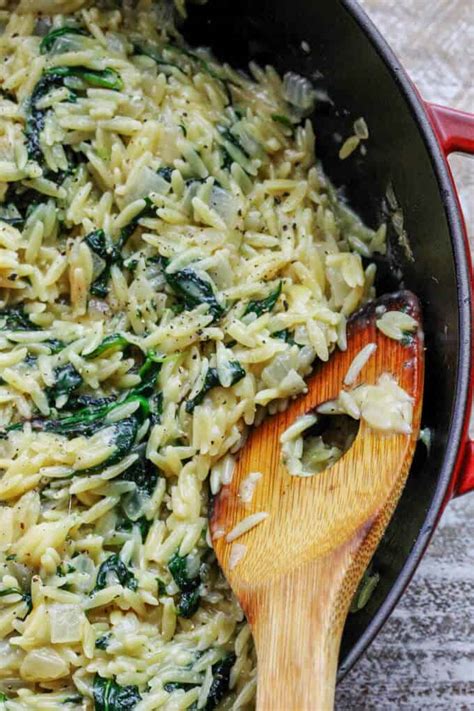 parmesan-spinach-orzo-quick-and-easy-side-dish image