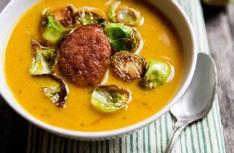 butternut-squash-soup-with-kielbasa-sausage image