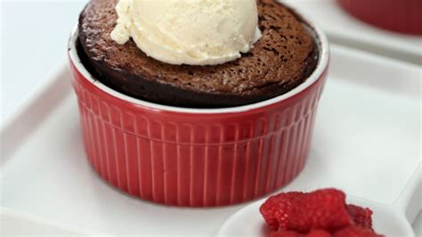 valentine-chocolate-souffle-with-mocha-sauce image