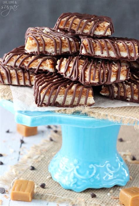 samoa-cookie-bars-homemade-girl-scout-cookie image
