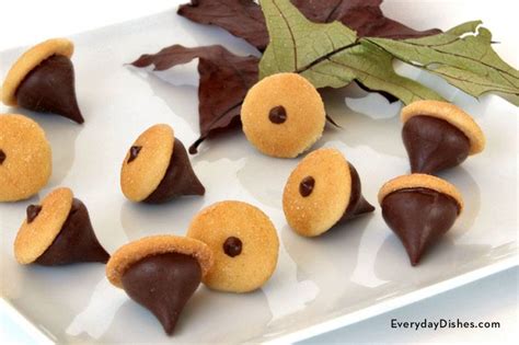 chocolate-kiss-acorn-cookies-recipe-everyday-dishes image