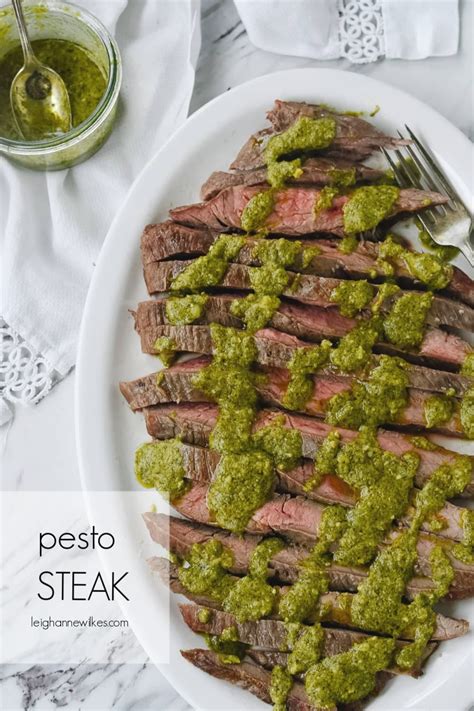 pesto-steak-recipe-4-ingredients-by-leigh-anne-wilkes image
