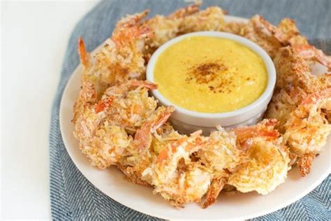 coconut-shrimp-with-mango-coconut-dipping-sauce image