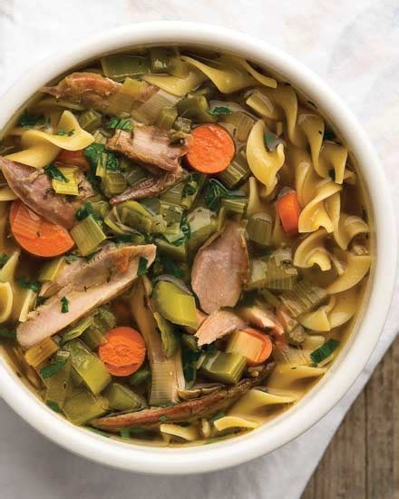 pheasant-soup-with-egg-noodles-recipe-grit image