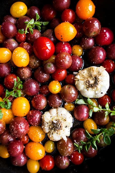 how-to-roast-cherry-tomatoes-with-garlic-herbs image