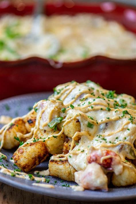 grilled-seafood-tater-tots-with-creamy-remoulade-sauce image