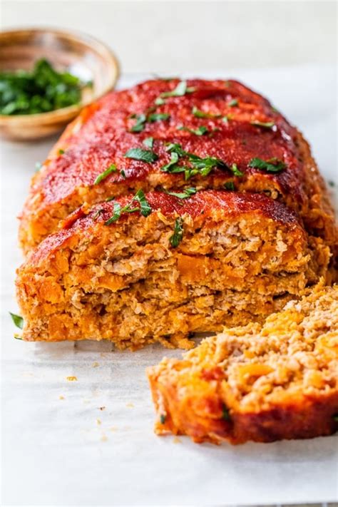 sweet-potato-turkey-meatloaf-gf-df-skinnytaste image