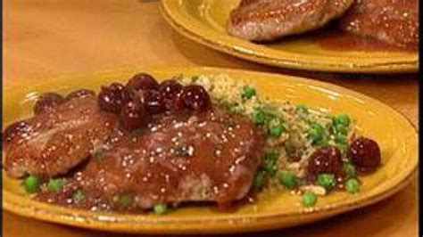pork-chops-with-cherry-pan-sauce-recipe-rachael image