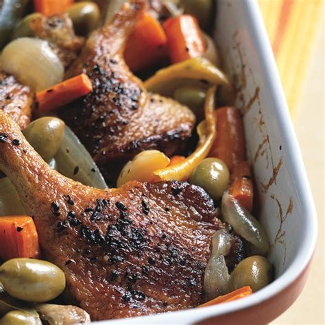 spice-rubbed-duck-legs-braised-with-green-olives-and image