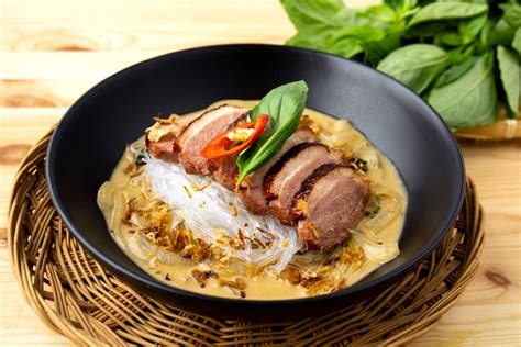 pan-fried-duck-breast-with-thai-style-noodles-asian image
