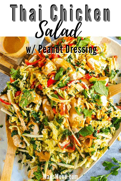 thai-chicken-salad-with-peanut-dressing-maes-menu image