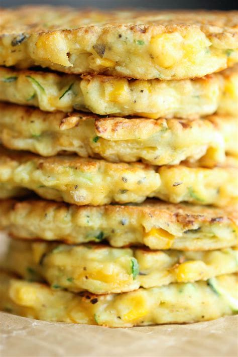 zucchini-corn-pancakes-damn-delicious image