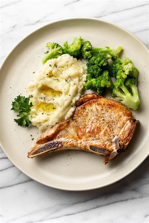 easy-pan-seared-pork-chops-recipe-salt-lavender image