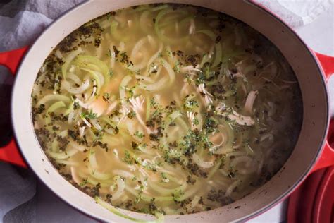 chayote-chicken-noodle-soup-recipe-low-carb image