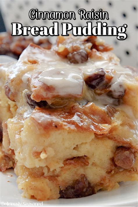 cinnamon-raisin-bread-pudding-deliciously-seasoned image