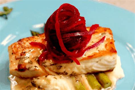 pan-seared-halibut-with-lemon-beurre-blanc-and image