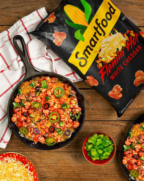 flamin-hot-popcorn-nachos-smartfood-popcorn image