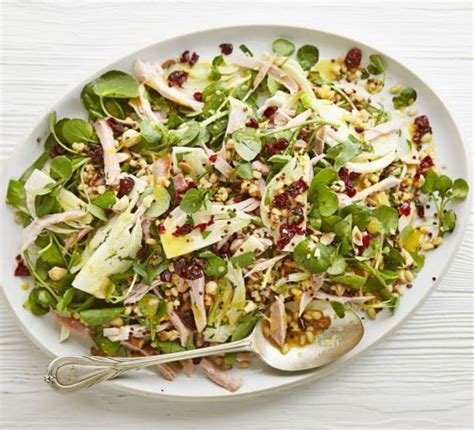 ham-watercress-salad-with-clementine-dressing image