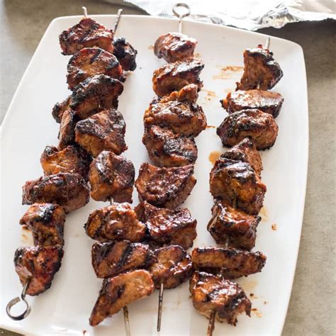 grilled-pork-kebabs-with-barbecue-glaze-cooks-illustrated image