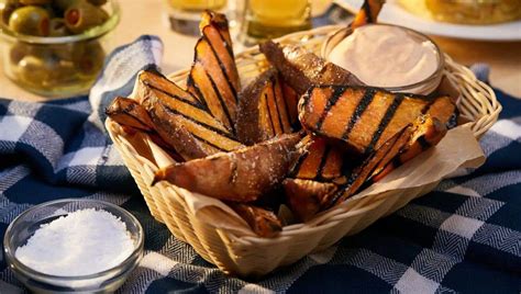 grilled-sweet-potato-fries-with-chipotle-mayo-char image