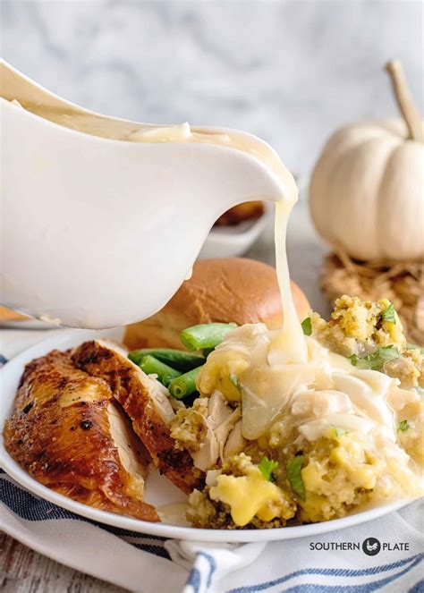 easy-turkey-gravy-recipe-southern-plate image