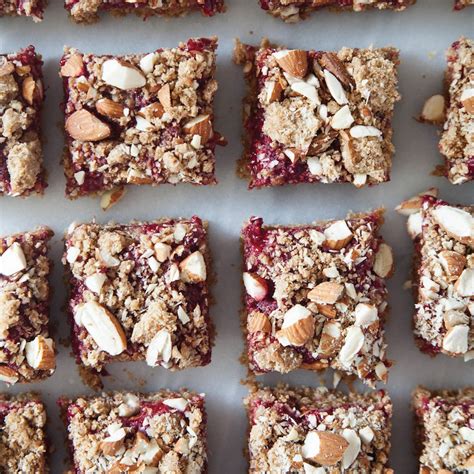 almond-butter-and-jam-breakfast-bars-chatelaine image