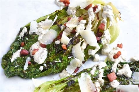 grilled-romaine-lettuce-with-creamy-caper-dressing image