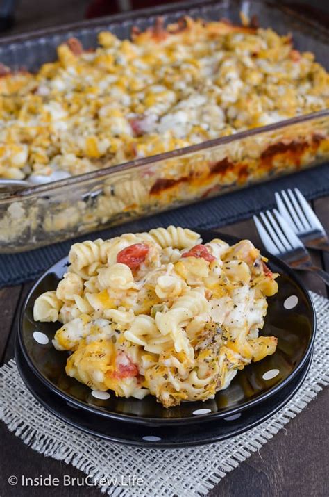 cheesy-chicken-supreme-pasta-bake-recipe-inside image