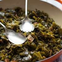 southern-style-beer-braised-kale-with-bacon-one-sweet image