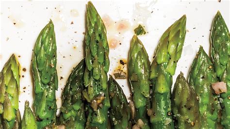 steamed-asparagus-with-shallot-vinaigrette-bon-apptit image