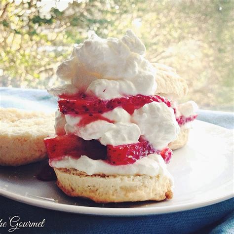 strawberries-cream-with-rosemary-shortcakes-foodista image