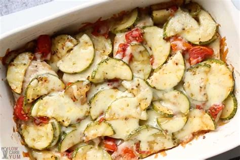 baked-chicken-and-zucchini-casserole-with-tomatoes image