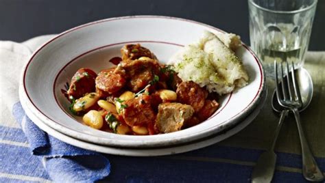pork-chorizo-and-butter-bean-stew-recipe-bbc-food image