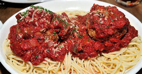 the-chew-spaghetti-pecan-meatballs-recipe-foodus image