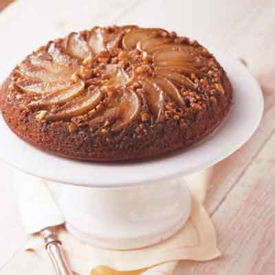 pear-walnut-upside-down-cake-recipe-land-olakes image