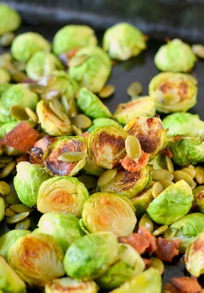 roasted-brussels-sprouts-with-bacon-and-pepitas image