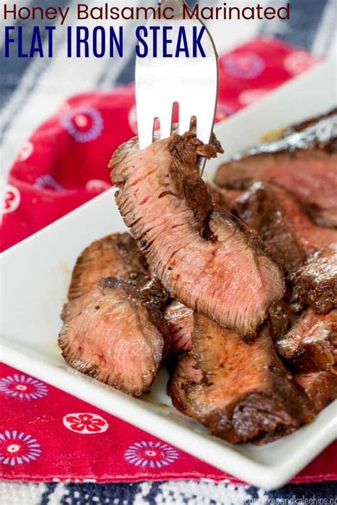 grilled-flat-iron-steak-recipe-with-honey-balsamic-marinade image