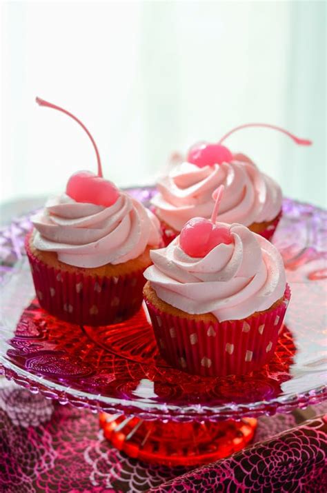 cherry-chocolate-chip-cupcakes-with-pink-chocolate image