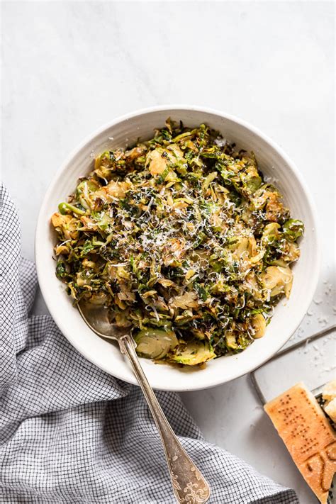 15-minute-sauteed-shredded-brussels-sprouts-fork image