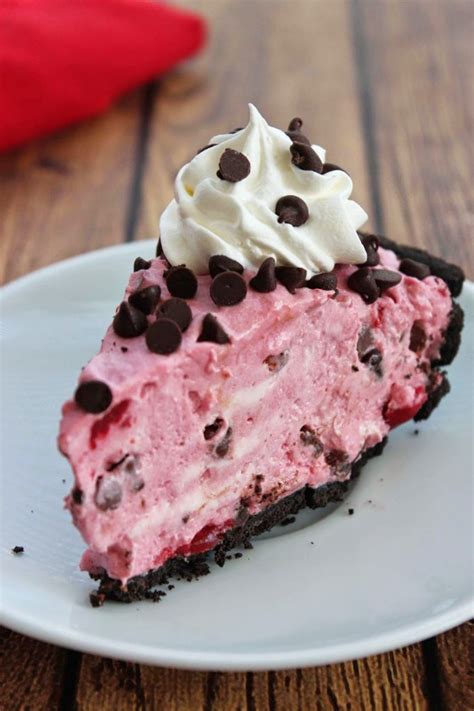 easy-and-delicious-no-bake-cherry-chocolate-chip-pie image