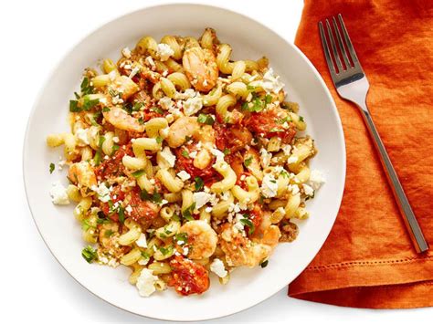 feta-pasta-with-shrimp-and-ouzo-recipe-food-network image
