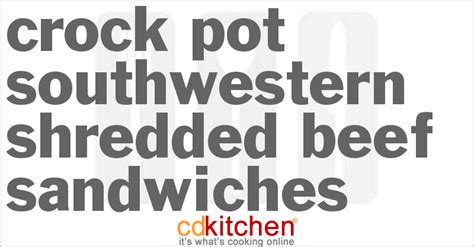 southwestern-crock-pot-shredded-beef-sandwiches image