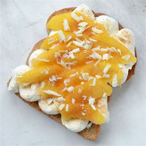 cinnamon-peaches-n-cream-ricotta-toast-simple image
